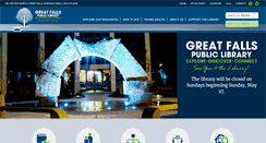 Desktop Screenshot of greatfallslibrary.org